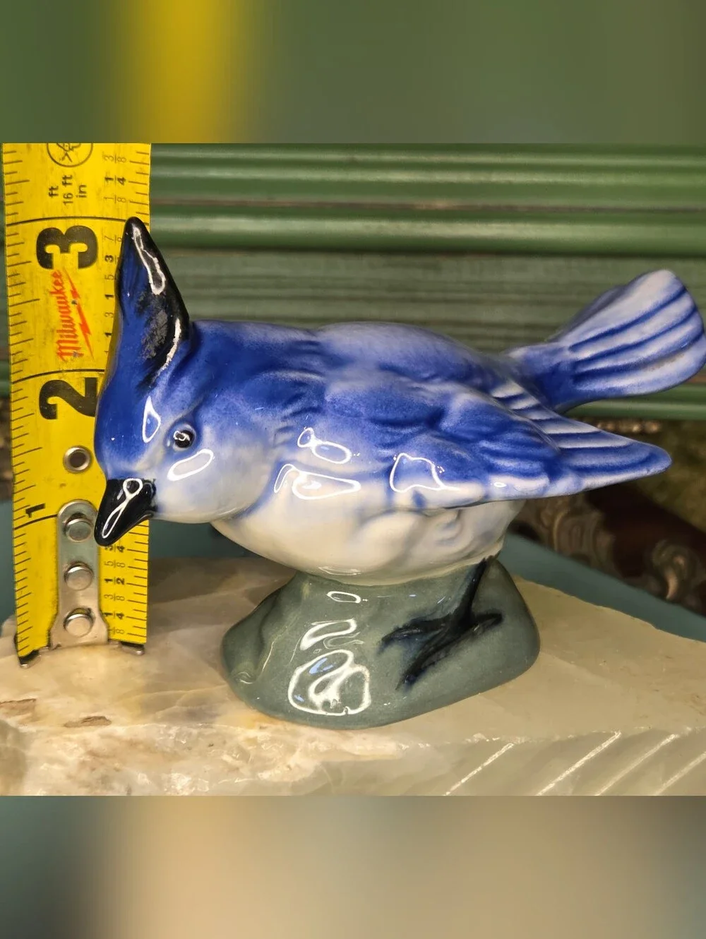 K Stangl Pottery Tufted Titmouse (Model #3592) Factory Second Vintage Sculpture